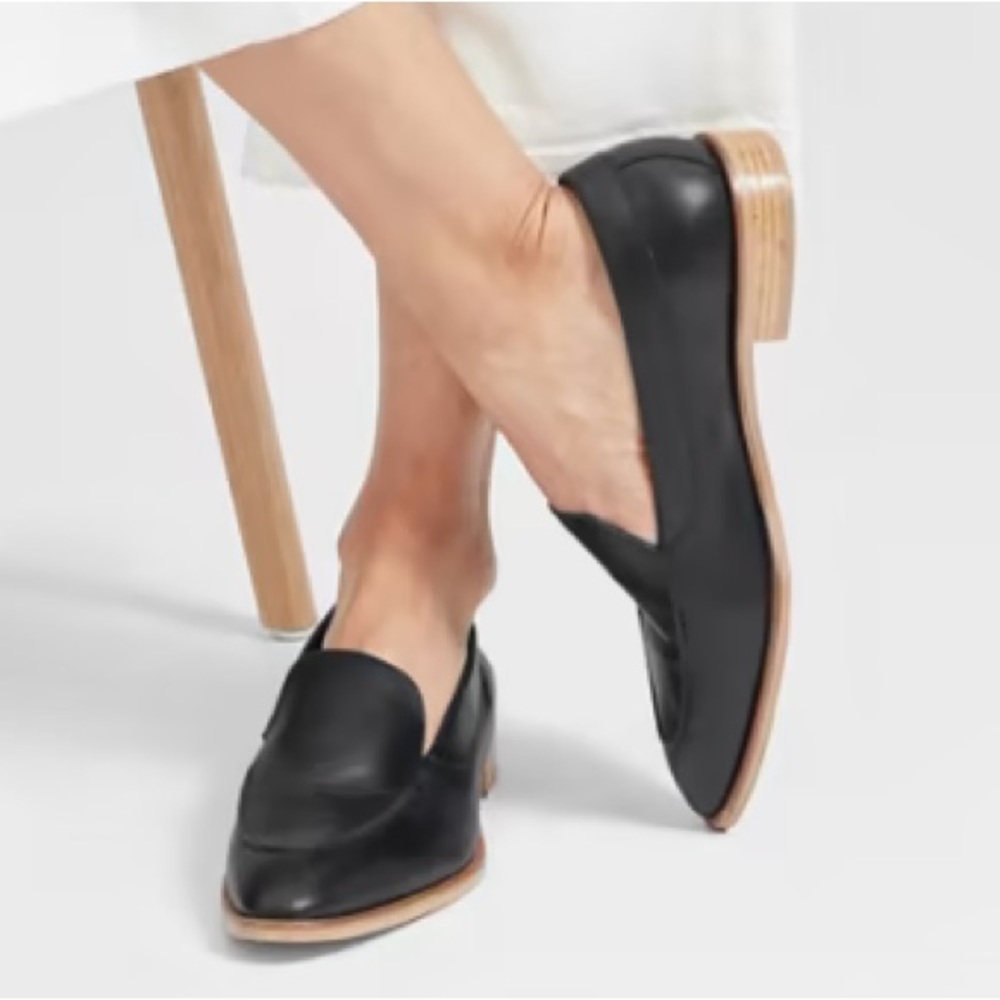 EVERLANE The Modern Loafer In Black Leather Made In Italy Size 9